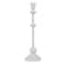 Hello Honey® Antique White Sand Finish Tall Metal Taper Candle Holder